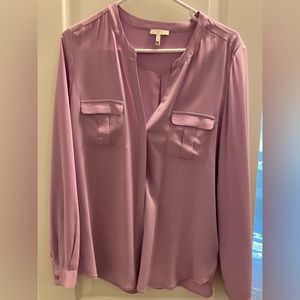 Joie lavender silk blouse
